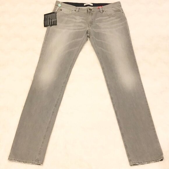 See By Chloe 32 NWOT Women’s Slim Skinny Jeans Gray Made in Italy Low Rise - Picture 1 of 8